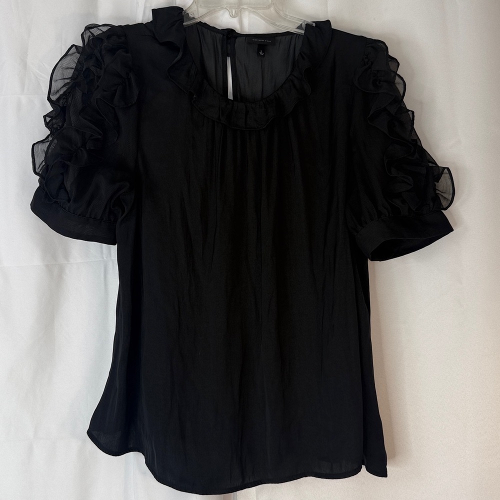 WHO what WEAR gothic FAIRYCORE tWLIGHTCORE SHEER BLOUSE